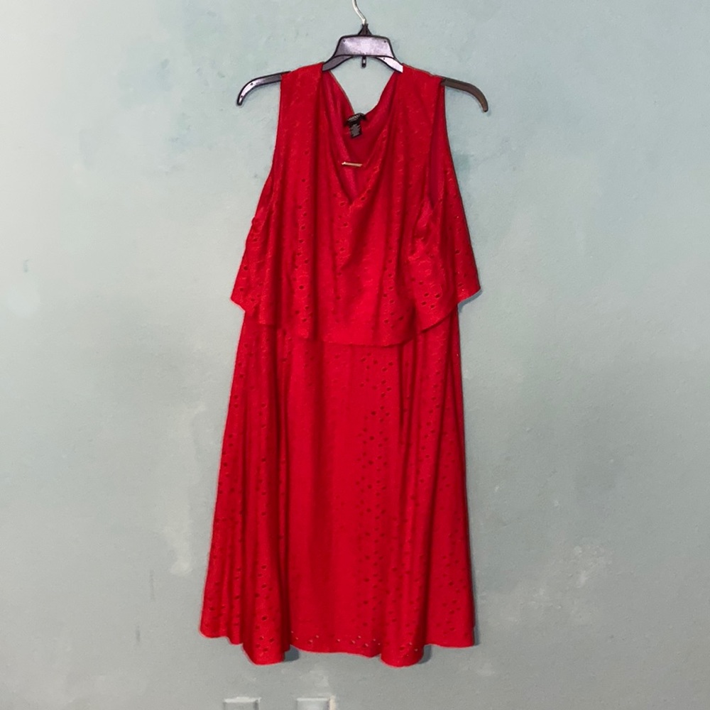 Size 18W Alfani Woman Red Dress